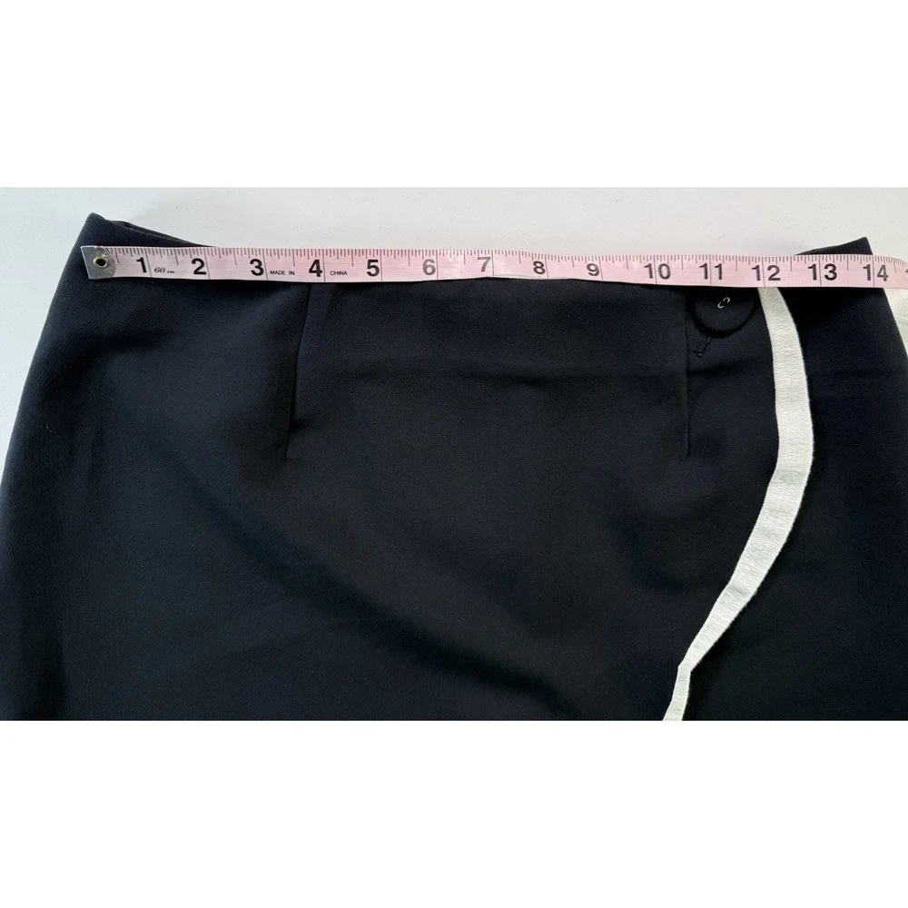 Anthropologie Maeve Scallop Skort US Size 10 Black New - Picture 8 of 12